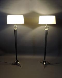 Maison Arlus Pair of French Midcentury Floor Lamps by Arlus - 4477634