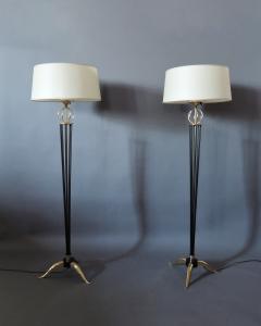 Maison Arlus Pair of French Midcentury Floor Lamps by Arlus - 4477635
