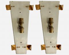 Maison Arlus Pair of glass lighting sconces Editions Maison Arlus Paris France circa 1960 - 3920494