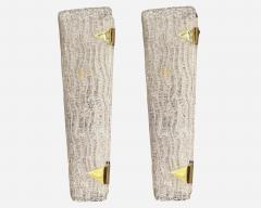 Maison Arlus Pair of glass lighting sconces Editions Maison Arlus Paris France circa 1960 - 3920495