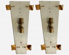 Maison Arlus Pair of glass lighting sconces Editions Maison Arlus Paris France circa 1960 - 4522308