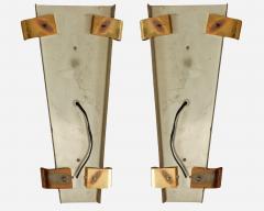 Maison Arlus Pair of glass lighting sconces Editions Maison Arlus Paris France circa 1960 - 4522309