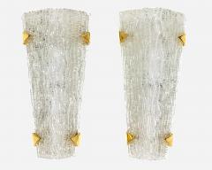 Maison Arlus Pair of glass lighting sconces Editions Maison Arlus Paris France circa 1960 - 4522408