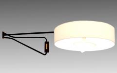 Maison Arlus Pair of large adjustable and foldable wall lights by Arlus France circa 1950 - 1310195