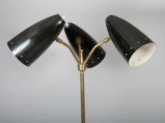 Maison Arlus Rare Arlus Three shade Articulated Floor lamp France c1950 - 3452062