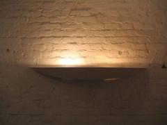 Maison Arlus Two Very Long French Mid Century Modern Plaster Wall Sconces Attributed to Arlus - 1568518