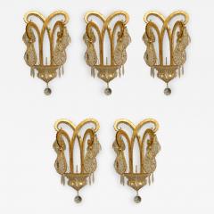 Maison Bagu s 5 French Art Deco style Octopus Wall Sconces Priced Each  - 408172