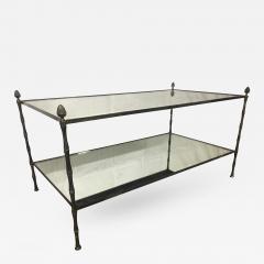 Maison Bagu s Maison Bagues Big 2 Tier Silvered Bronze Coffee Table - 414383