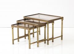 Maison Bagues Trio of Nesting Tables France Mid 20th Century - 3475490
