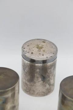 Maison Boin Taburet Triptych of Silver Jars branded Boin Taburet a Paris - 3659850