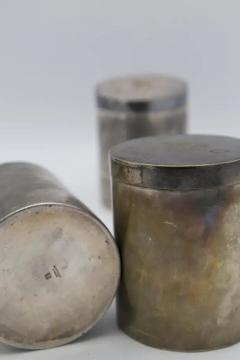 Maison Boin Taburet Triptych of Silver Jars branded Boin Taburet a Paris - 3659889