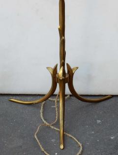 Maison Charles 1950 1970 Golden Bronze Lamppost Maison Charles Model Palm Tree Adjustable - 2381534