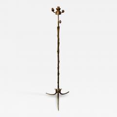 Maison Charles 1950 1970 Golden Bronze Lamppost Maison Charles Model Palm Tree Adjustable - 2382544