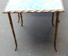 Maison Charles 1950 1970 Series of Three Gigognes Tables Model Palm Tree Maison Charles - 2402361