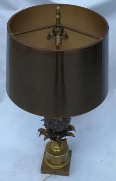 Maison Charles 1950 70 Bronze Pineapple Lamp Signed Charles Fils Made In France - 3662767