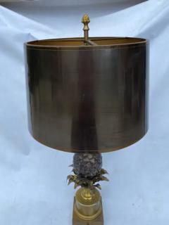 Maison Charles 1950 70 Bronze Pineapple Lamp Signed Charles Fils Made In France - 3662780