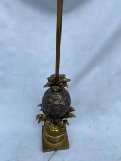 Maison Charles 1950 70 Bronze Pineapple Lamp Signed Charles Fils Made In France - 3662785