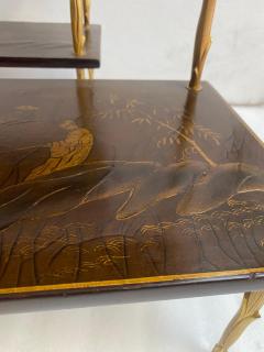 Maison Charles 195070 Pair of Maison Bagu s or Maison Charles Agostini Style Tables Lacq China - 4264855