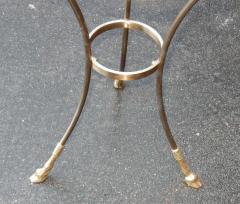 Maison Charles 1970 80 Pedestal in Gilt and Silvered Bronze with Top in Glass Maison Charles - 2402403