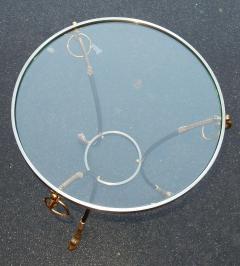 Maison Charles 1970 80 Pedestal in Gilt and Silvered Bronze with Top in Glass Maison Charles - 2402404