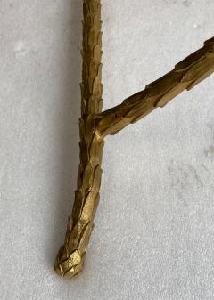 Maison Charles 1970 Bronze Coffee Table Palm Tree Model Maison Charles Signed 52 x 26 x H 17 - 4317286