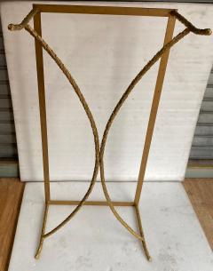 Maison Charles 1970 Bronze Coffee Table Palm Tree Model Maison Charles Signed 52 x 26 x H 17 - 4317299