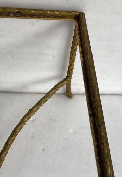 Maison Charles 1970 Bronze Coffee Table Palm Tree Model Maison Charles Signed 52 x 26 x H 17 - 4317300