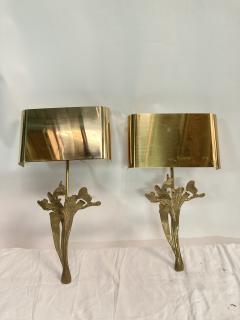 Maison Charles 1970s bronze sconces by Maison Charles - 3323800
