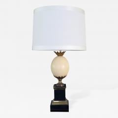 Maison Charles A Good Quality French Maison Charles Ostrich Egg Lamp with Bronze Mounts - 291365