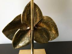 Maison Charles Bronze Orchid Lamp by Maison Charles France 1970s - 879712