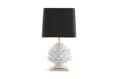 Maison Charles Ceramic and Brass Artichoke Table Lamp 1950s - 939822