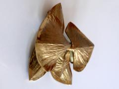 Maison Charles Exceptional Gilt Bronze Sconce Orchid by Chrystiane Charles for Charles Paris - 2344705
