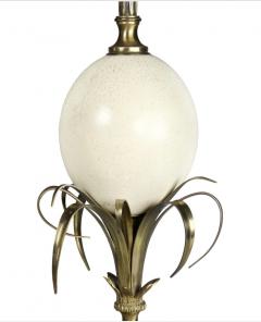 Maison Charles Fils Ostrich Egg Table Lamp - 3740581