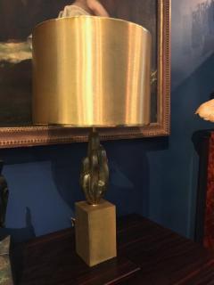 Maison Charles Fine and rare pair of patinated bronze table lamps by Maison Charles - 884440