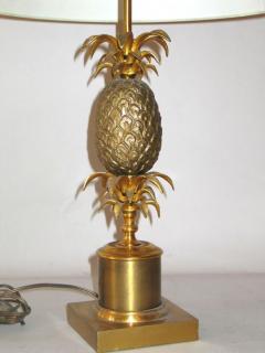Maison Charles French Mid Century Modern Neoclassical Brass Pineapple Table Lamp Maison Charles - 4091051