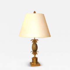 Maison Charles French Mid Century Modern Neoclassical Brass Pineapple Table Lamp Maison Charles - 4091444