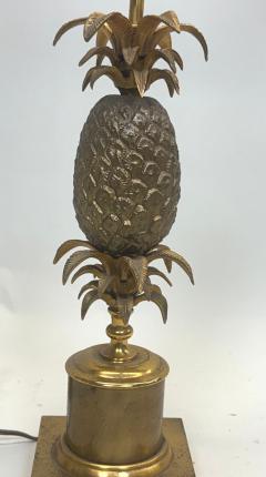 Maison Charles French Mid Century Modern Neoclassical Brass Pineapple Table Lamp Maison Charles - 4523449