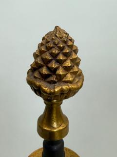 Maison Charles French Mid Century Modern Neoclassical Brass Pineapple Table Lamp Maison Charles - 4523464