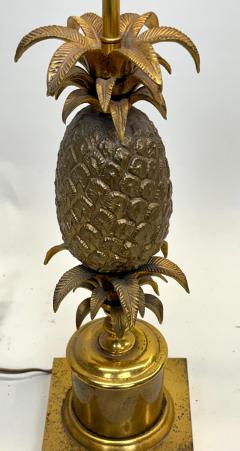 Maison Charles French Mid Century Modern Neoclassical Brass Pineapple Table Lamp Maison Charles - 4523495