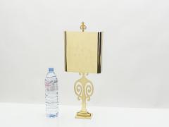 Maison Charles French neoclassical Maison Charles brass lamp 1970s - 1054843