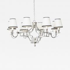 Maison Charles Maison Charles 8 lights nickel metal chandelier 1960s - 3592457