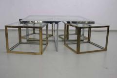 Maison Charles Maison Charles Brass Coffee Table with Four Nesting Tables - 550084