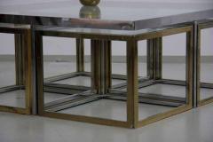Maison Charles Maison Charles Brass Coffee Table with Four Nesting Tables - 550085