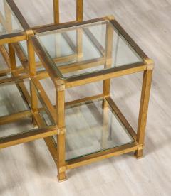 Maison Charles Maison Charles Brass and Glass Coffee Table France Circa 1970 - 3362590