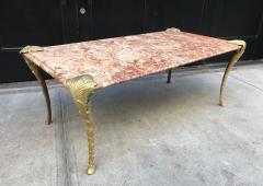 Maison Charles Maison Charles Bronze and Marble Coffee Table - 421706