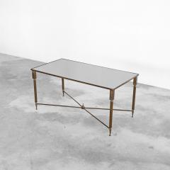 Maison Charles Maison Charles Coffee Table in Patinated Brass and Mirror Glass 1960s - 4608449