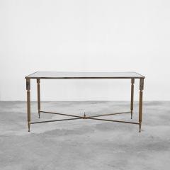 Maison Charles Maison Charles Coffee Table in Patinated Brass and Mirror Glass 1960s - 4608486