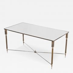 Maison Charles Maison Charles Coffee Table in Patinated Brass and Mirror Glass 1960s - 4610072