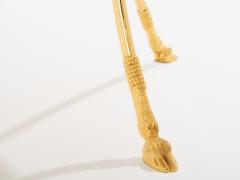 Maison Charles Maison Charles pair of Neoclassical brass marble gueridon tables 1960s - 4453922