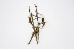 Maison Charles Pair Of bronze Bamboo sconces By maison Charles - 1721657